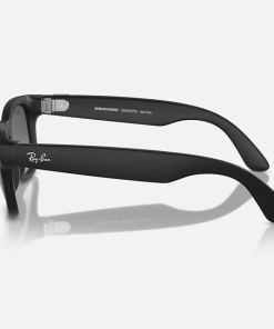 Ray-Ban Meta Wayfarer AI Glasses Matte Black/Polar Gradient Graphite (Large) - imagine 4