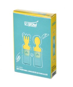 Set portabil lingurita si furculita A-1301, U-Grow - imagine 3