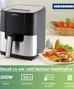 FRITEUZA AER CALD HEINNER HEALTHYERA 15 HAF-H6BKS1500 - imagine 3