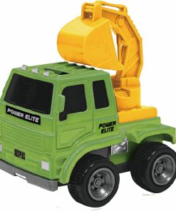 VEHICULE CU FRICTIUNE, SCARA 1/43, 10CM, DIVERSE MODELE- MACARA, EXCAVATOR, - imagine 3