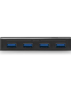 Hub USB Lindy 43387, USB-C, 4 porturi, Negru - imagine 3