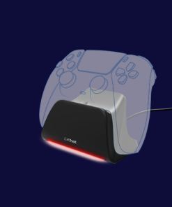 Incarcator pentru controller PS5 Trust GXT 255, material ABS, negru - imagine 2