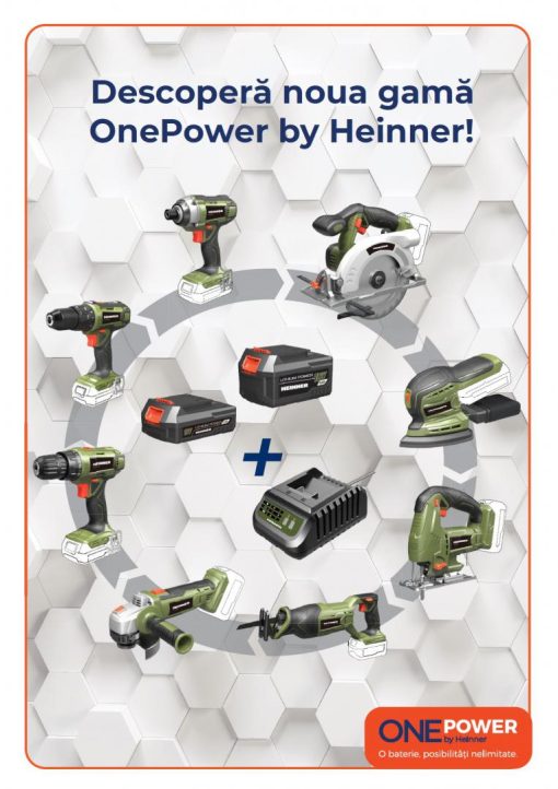 ONE POWER by HEINNER FIERASTRAU CIRCULAR 18V 4200RPM (FARA BATERIE - imagine 5