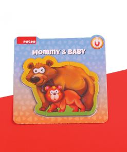PUZZLE DIN SPUMA EVA- MAMA SI PUIUL URS, 8 PIESE, - imagine 2