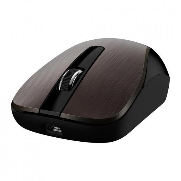 Mouse Wireless Genius ECO-8015, 1600 dpi, Maro - imagine 5