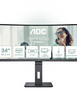 Monitor Gaming AOC CU34P3CV, 34", 3440 x 1440 pixeli, Black,