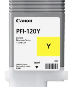 Cartus cerneala Canon PFI-120Y, yellow, capacitate 130ml, pentru Canon TM