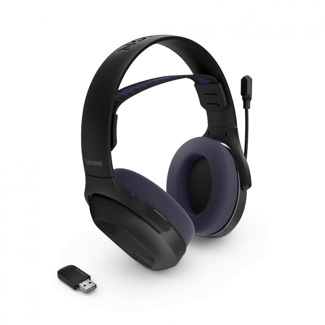 Casti Gaming Head-band Lenovo Legion H410, Wireless, Multicolor - imagine 10