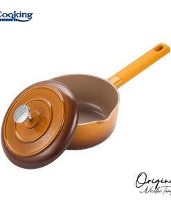 CASEROLA ALUMINIU TURNAT + CAPAC 18x8.5 CM, 1.8 L, NICOLAI - imagine 2