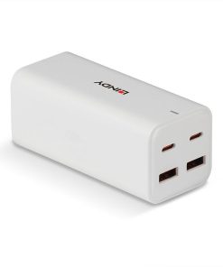 Incarcator Lindy USB Type-A & C, intrare EC-C7 Female , - imagine 3