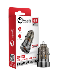 Incarcator auto Lemontti putere iesire 45W, dual Port PD Type-C - imagine 2