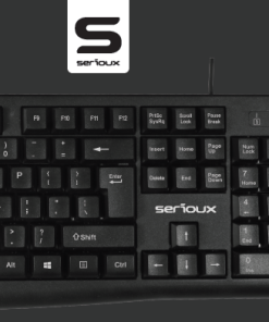 Kit Serioux cu fir, Tastatura: interfata USB, 104 taste, material - imagine 3