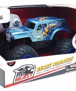 MASINUTA CU TELECOMANDA TIP CAMION BEAST RUNNERS, SCARA 1/24, 21CM, - imagine 7