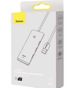 Docking station BASEUS Metal Gleam, USB Type-C, 100W, Albastru, 2 - imagine 3