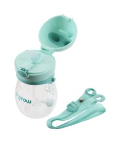 Cana cu pai si curea, tritan 330 ml,  U-Grow - imagine 2