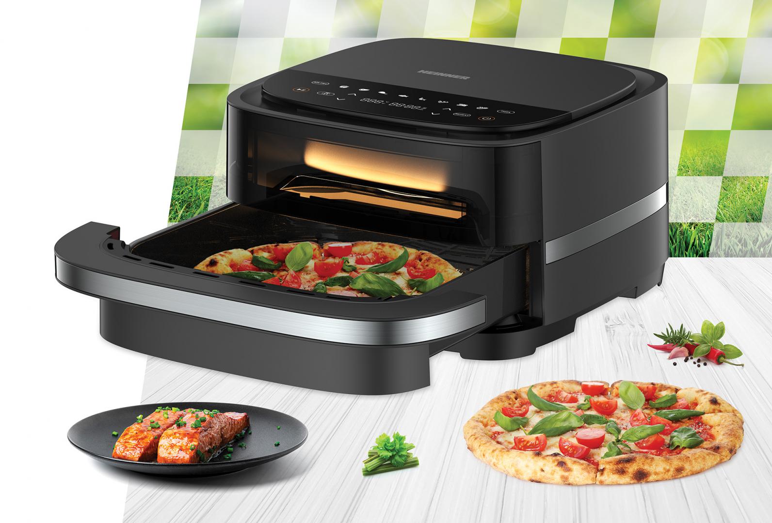 FRITEUZĂ CU AER CALD ȘI CUPTOR PIZZA 2 ÎN 1 - imagine 8