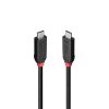 Cablu Lindy 1m USB4 240W Type C, 40 Gbps, Black