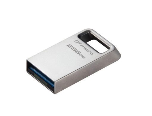 Memorie USB Kingston DataTraveler Micro 256 GB, USB 3.2, Argintiu - imagine 3