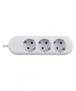 Prelungitor Bachmann SMART 3xCEE7/3, fara intrerupator, lungime cablu 5m, H05VV-F