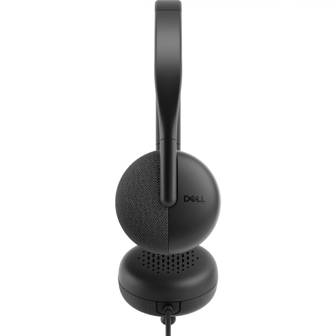 Casti Head-band DELL WH3024, Wired, noise-canceling, Negru - imagine 5