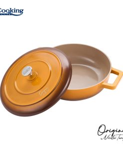 CRATITA ALUMINIU TURNAT + CAPAC 26x8 CM, 3.4L, NICOLAI TAND, - imagine 2