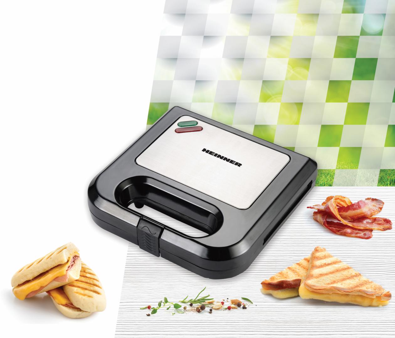 SANDWICH MAKER HEINNER SM-K750BKS - imagine 4