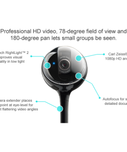 Camera Web Logitech BCC950 ConferenceCam, rezolutie video Full HD, USB - imagine 5