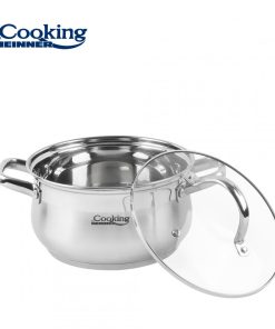 SEMIOALA INOX+CAPAC, 22 X 12.5 CM, 4.7 L, AMIRA, COOKING - imagine 2