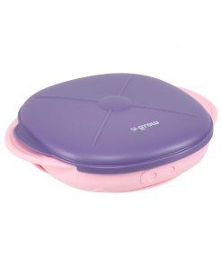 Farfurie silicon cu capac , mov, U-Grow