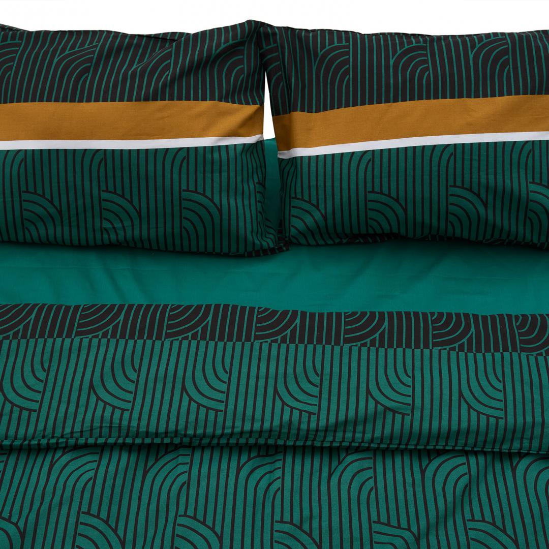 Lenjerie dubla 100% bumbac,4 piese, Deco - imagine 5