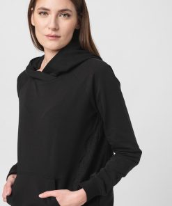 HANORAC COTON DANTELA FEMEI BLACK-XL