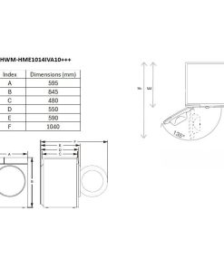 Masina de spalat rufe HEINNER HWM-HME1014IVA10+++, 10 kg, 1400 rpm, - imagine 7