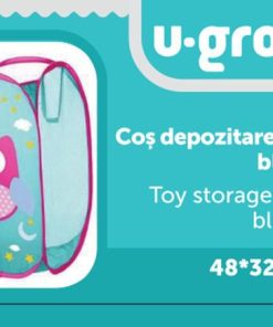 Cos depozitare jucarii , blue/roz, U-Grow - imagine 2