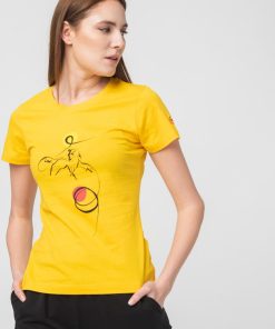 TSHIRT CASUAL F CAL PEGAS YELLOW-L - imagine 4