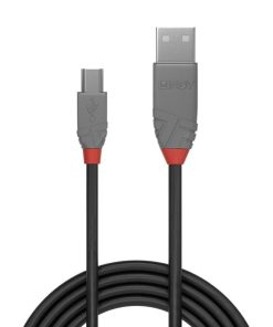 Cablu transfer Lindy LY-36725, USB 2.0 Type A to Mini-B, - imagine 2