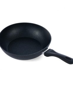 TIGAIE ALUMINIU WOK 30x8 CM , BLACK SAND, COOKING