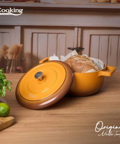 CRATITA ALUMINIU TURNAT + CAPAC 20x10 CM, 2.4L, NICOLAI TAND, - imagine 6