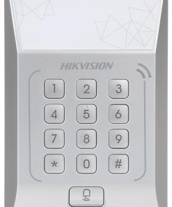 Cititor standalone cu tastatura si card de proximitate Hikvision, DS-