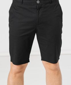 PANTALONI SCURT CASUAL BARBATI BLACK S - imagine 6