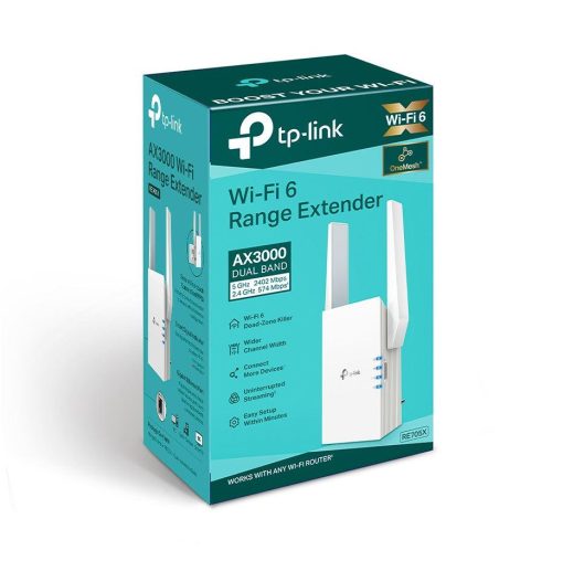 TP-link AX3000 Wi-Fi Mesh Range Extender, RE705X, 1 Port Ethernet - imagine 5