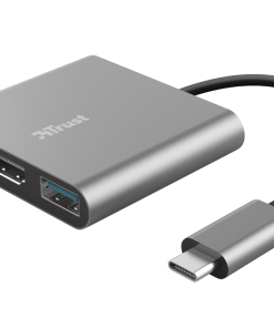 Hub USB Trust Dalyx, 3 porturi USB-C, silver