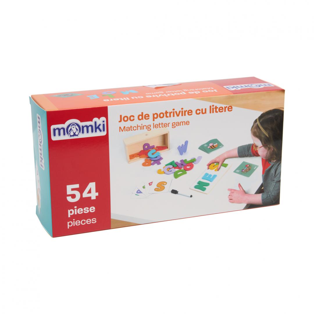 JOC DE POTRIVIRE CU LITERE, 54 DE PIESE, MOMKI - imagine 3