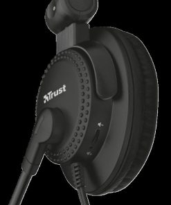 Casti Head-band Trust Como, Wired, Negru - imagine 3