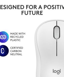 Mouse Wireless Logitech MK240 Silent Wireless, 1000 DPI, Alb - imagine 4