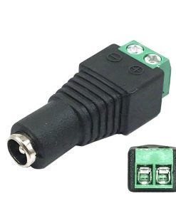 Conector de alimentare (MAMA), 12V, cu surub, 5.5*2.1mm, LN-CT02G, pachet - imagine 3