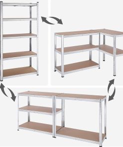 HEINNER RAFT METALIC CU 5 POLITE 90*40*180 CM - imagine 2