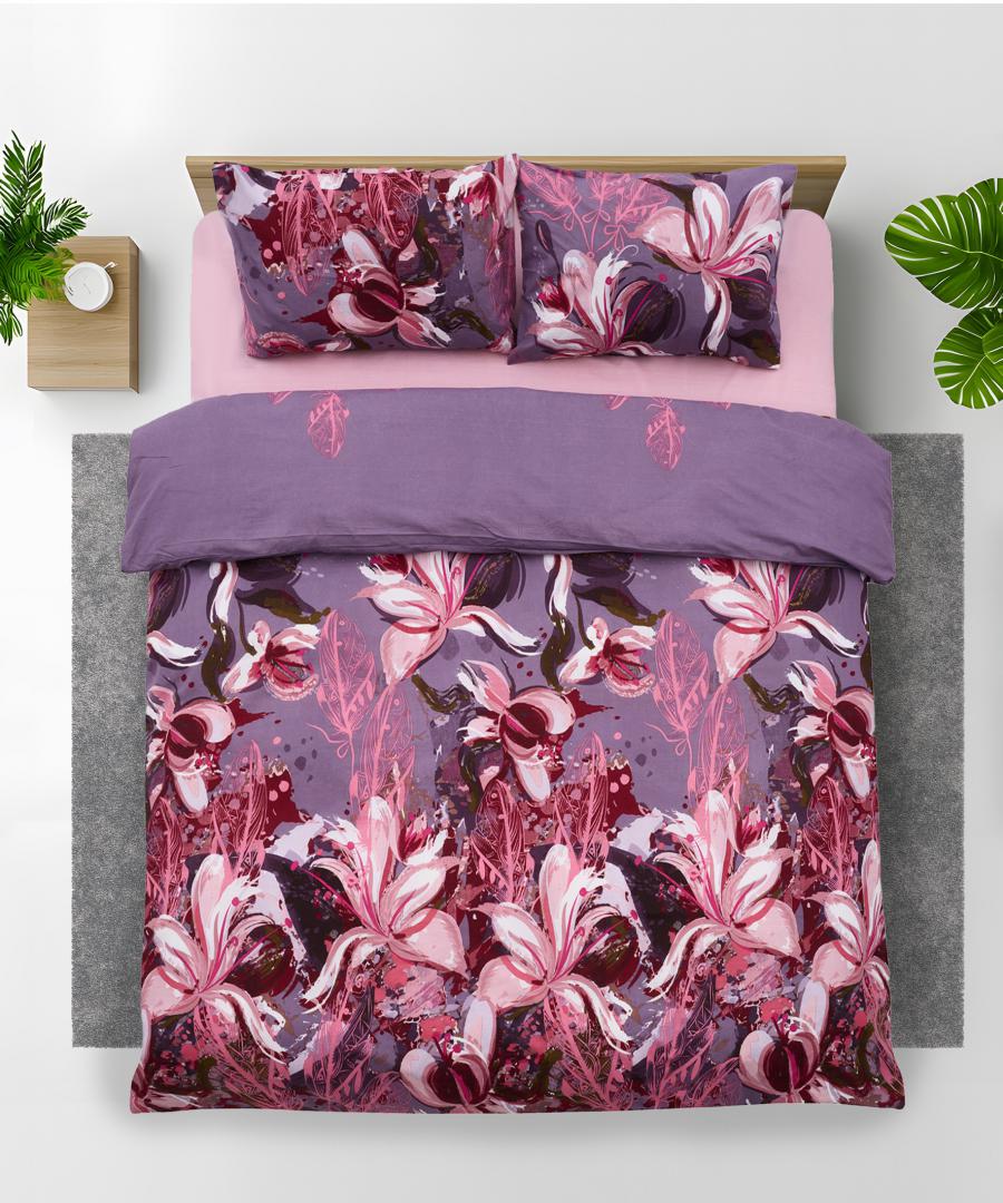 Lenjerie kingsize bumbac,132 TC,Magnolia - imagine 3