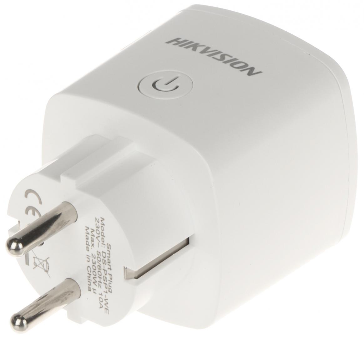 Priza inteligenta wireless Hikvision DS-PSP1-WE, control remote din aplicatie sau