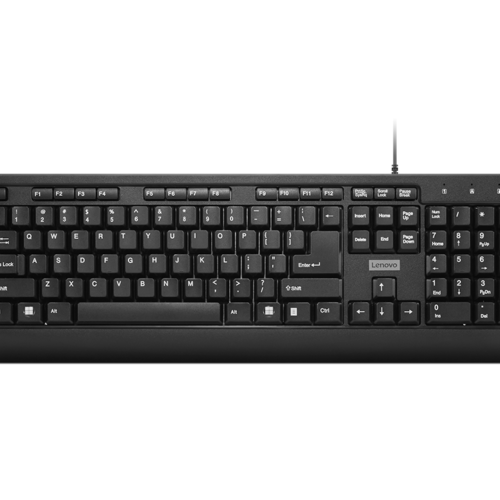 Tastatura Lenovo 160 Wired, USB, Negru