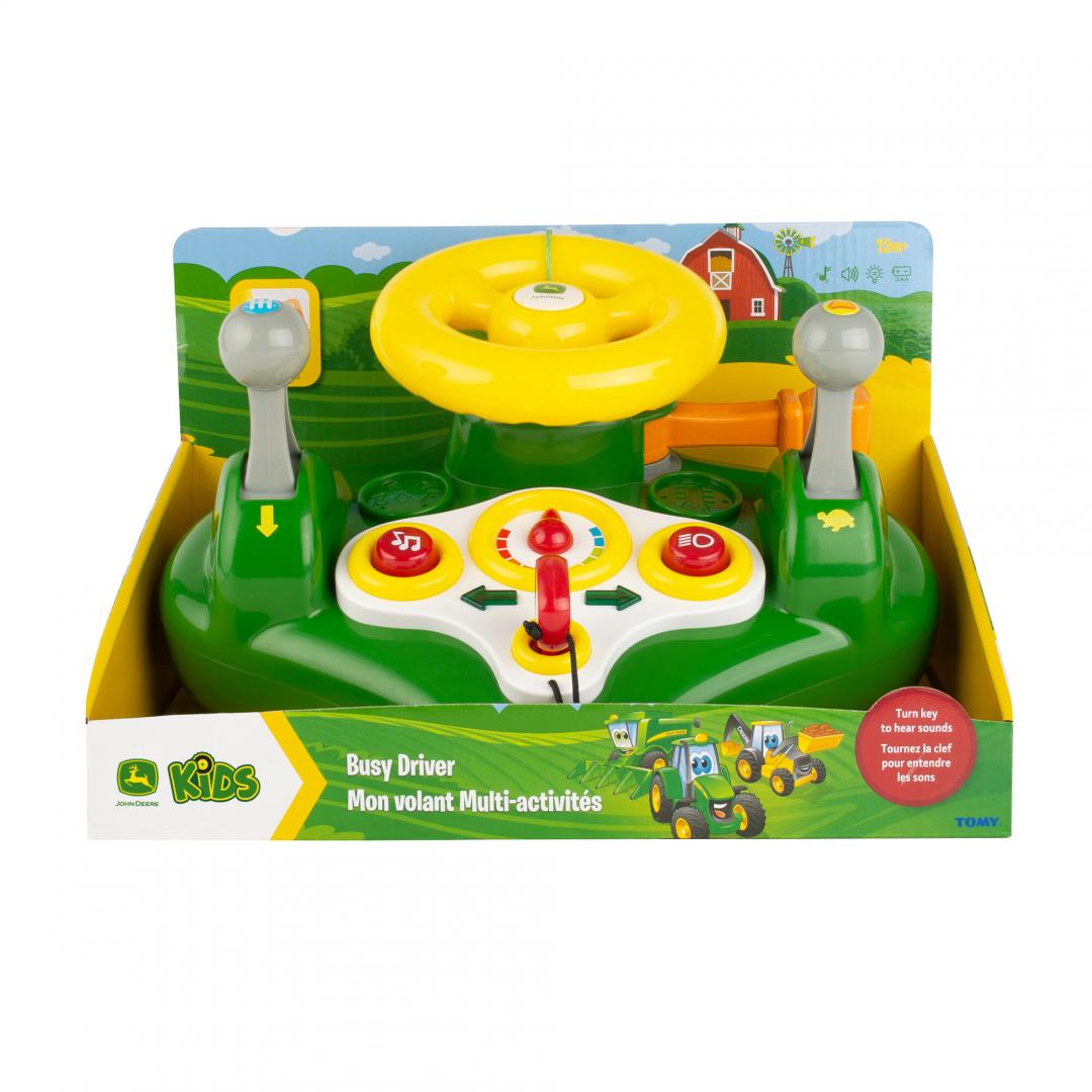 VOLAN DE JUCARIE CU LUMINI SI SUNETE, JOHN DEERE - imagine 5